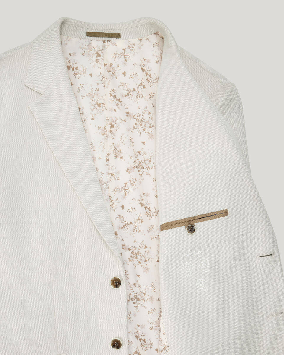 Knitted Blazer, Stone, hi-res